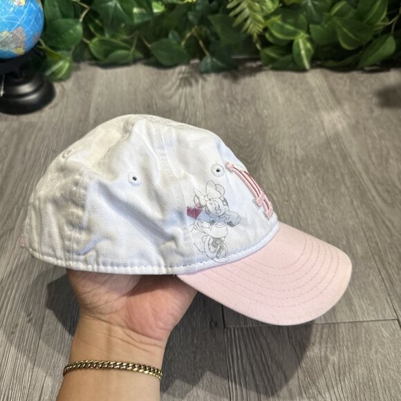 Disney LA Dodgers Toddler New Era Baseball Adjustable Hat Minnie Mouse Pink - Picture 4 of 9